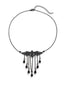 Collier pendentif chauve-souris en alliage gothique