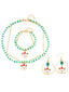 Ensemble collier bracelet et boucles d'oreilles vintage en perles de Noël
