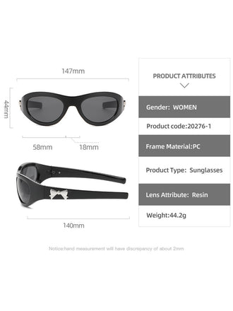 Papillon Nœud Serre-Tête Lunettes de Soleil Années 1980 2