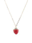 Joli collier avec pendentif fraise
