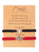 Bracelet de couple gothique rouge et noir à breloque araignée - 2