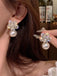 Accessoires Blanc Cristal Snowflake Perle Drop