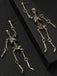 Boucles d’oreilles pendantes Halloween à squelette et chaînes - 6