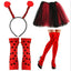 Ensemble d'accessoires costume coccinelle rouge pois
