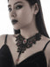 Collier ras-de-cou gothique victorien en dentelle avec pendentif en pierre