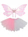 Ensemble d’accessoires irisés de fée avec ailes et tutu