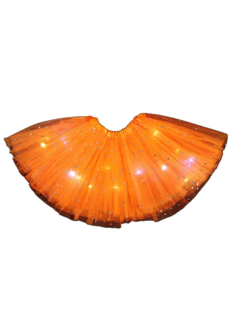 Jupe tutu en tulle étoilé avec éclairage LED