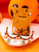 Boucles d’oreilles créoles vintage d’Halloween avec breloques citrouille et chat