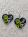 Boucles d’oreilles pendantes cœur Mariée de Frankenstein pour Halloween