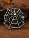 Broche araignée en toile de strass - 1