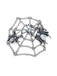 Broche araignée en toile de strass - 5