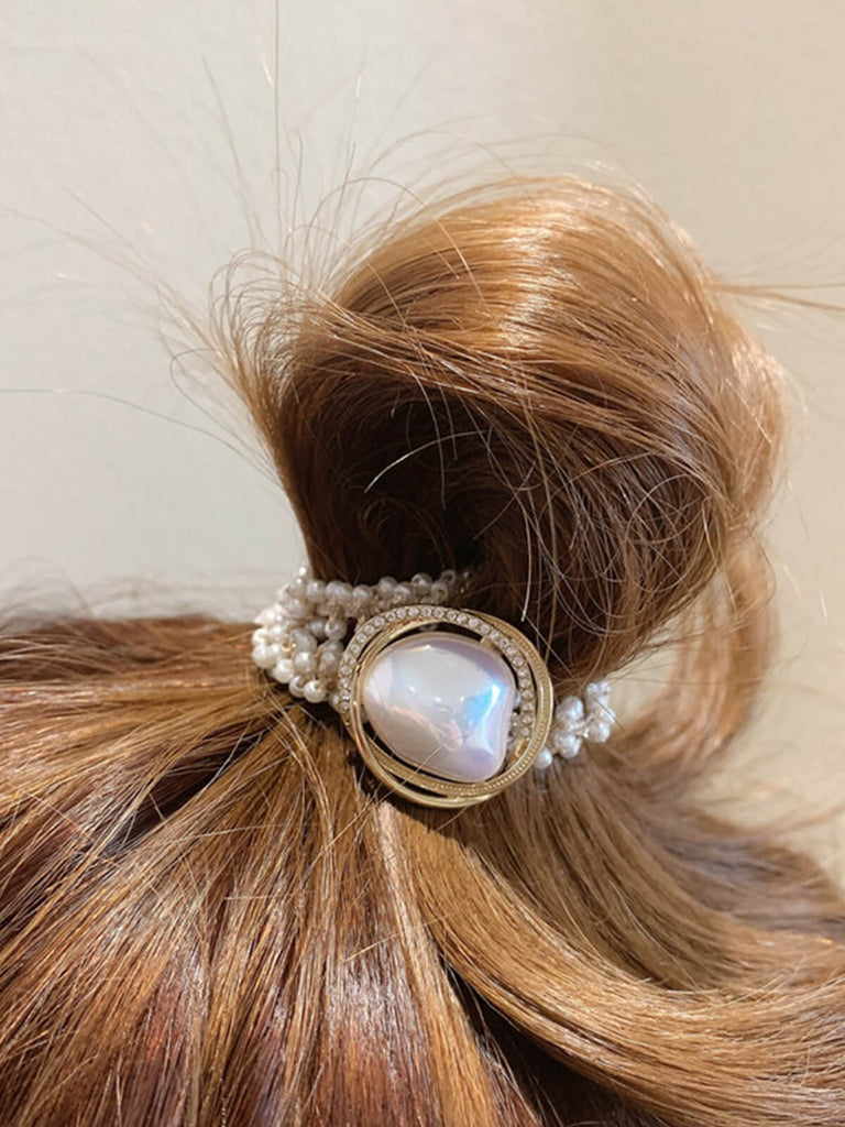 Bandes de cheveux en perles multicolores vintage