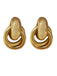 Boucles d'oreilles cercle d'or vintage