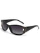 Lunettes de soleil rétro noires à décor de papillon