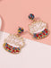 Boucles d'oreilles vintage en strass pour gâteau d'anniversaire