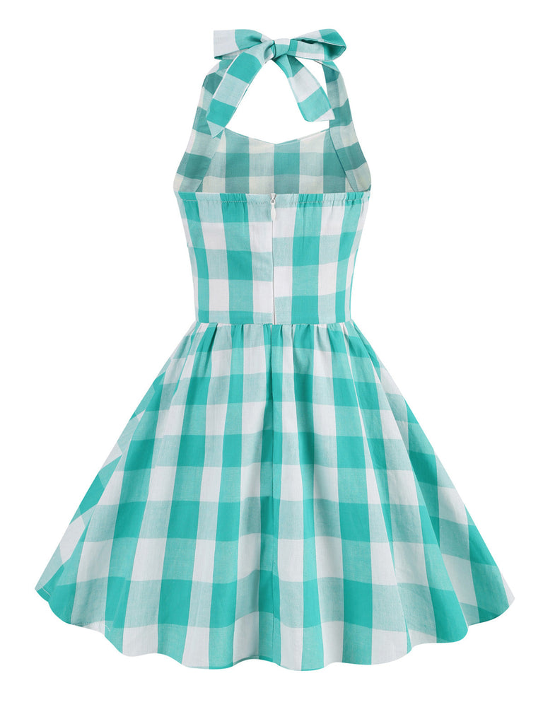 Robe trapèze pin-up licous à carreaux des années 1950 Enfants
