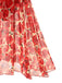 [Prévente] Ensemble bikini rouge et cache-maillot longue roses années 60