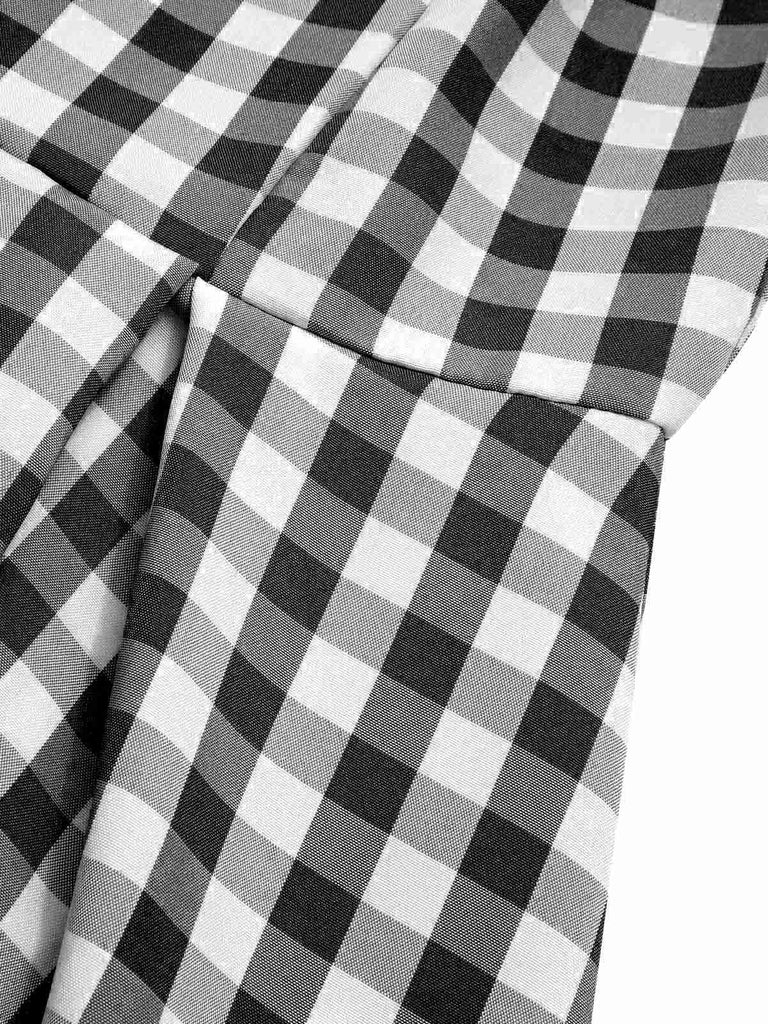 Robe Swing Années 50 Noire à Carreaux grande taille