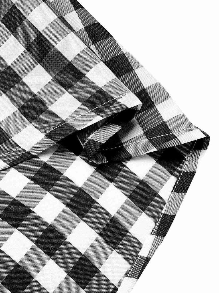 Robe Swing Années 50 Noire à Carreaux grande taille