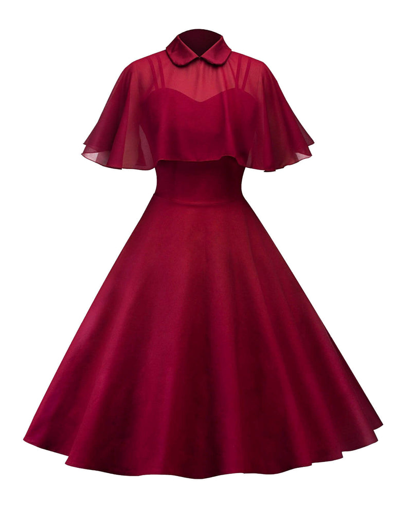 Robe Swing Vintage Année 50 Châle Rétro Cocktail Soirée Pin Up