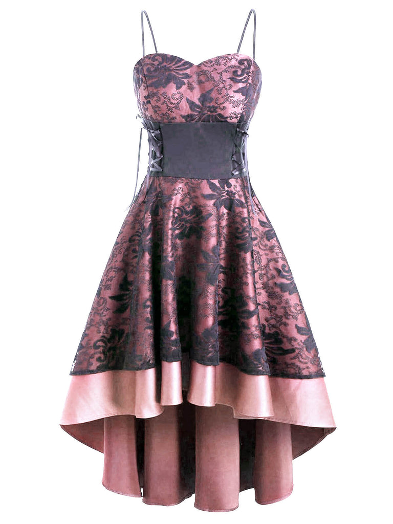 Robe Swing Années 50 En Dentelle À Lacets