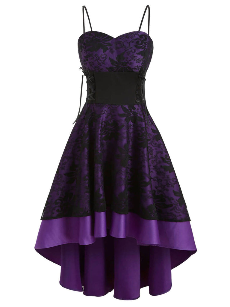 Robe Swing Années 50 En Dentelle À Lacets