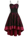 Robe Swing Années 50 En Dentelle À Lacets