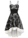Robe Swing Années 50 En Dentelle À Lacets