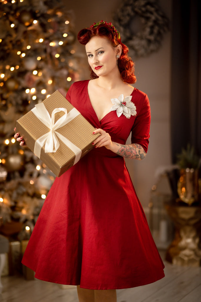 Robe Hiver Robe Vintage Suisse Robe Vintage Année 50 Demi-manches