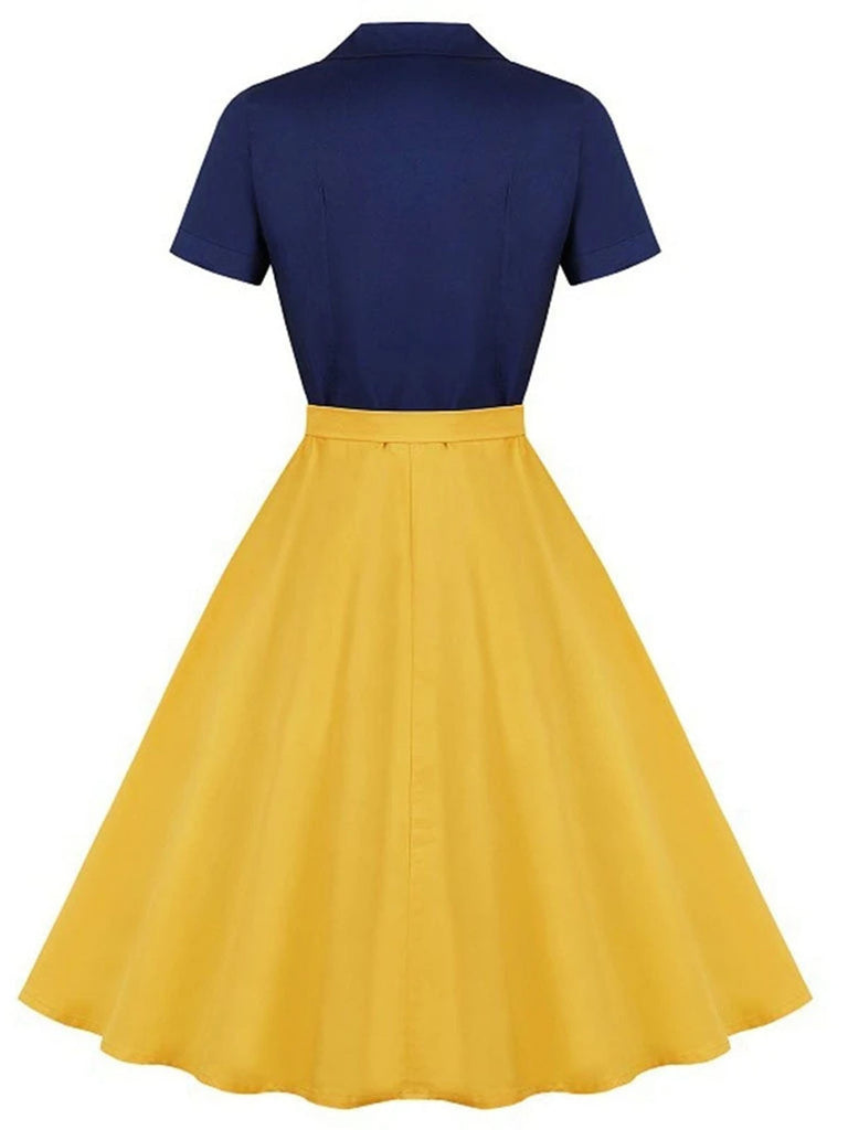[Prévente] Robe boutonnée kaki verte style Blanche-Neige années 1950