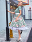 Robe Swing Année 50 Fleurie avec Ceinture