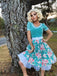 Robe Swing Année 50 Fleurie avec Ceinture 7