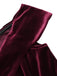 Robe Crayon Vintage Verte Année 60 Solide en Velours 12