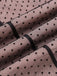 Robe Crayon Maille Pois Rose Années 1960 Chic