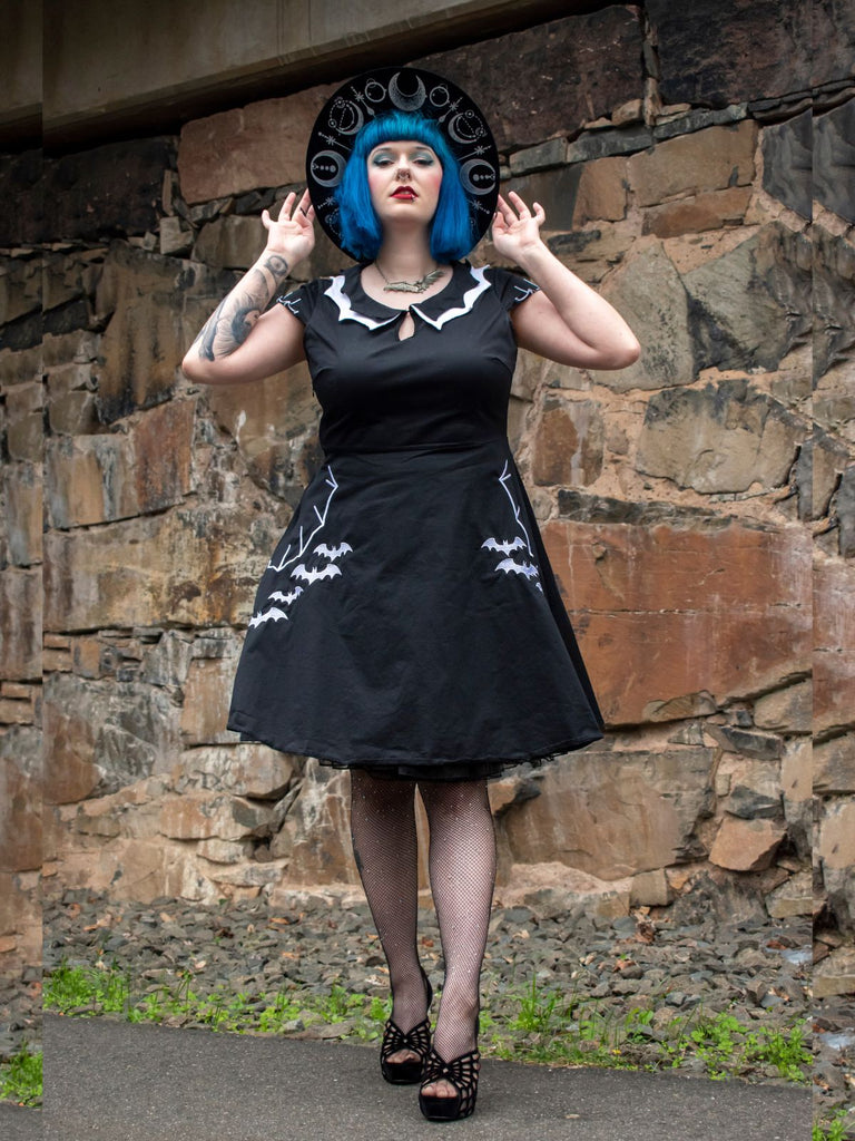 Robe Swing Années 50 Chauve-Souris Déguisement Halloween