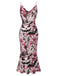 [Prévente] Robe noire Halloween à motif toile d’araignée des années 1960
