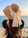 Chapeau de soleil à large bord en dentelle vintage