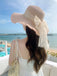 Chapeau de soleil à large bord en dentelle vintage