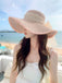 Chapeau de soleil à large bord en dentelle vintage