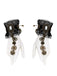 Bracelet en dentelle noire gothique punk avec anneau