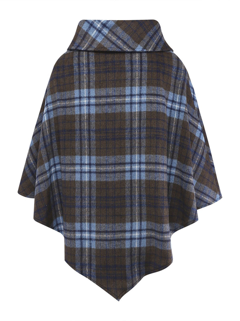 [Prévente] Poncho à carreaux bleus des années 1950