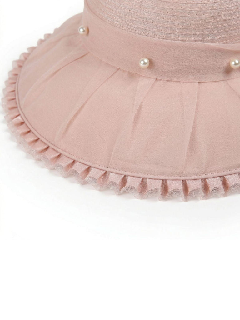Chapeau de Paille Vintage à Large Bord de Plage 7