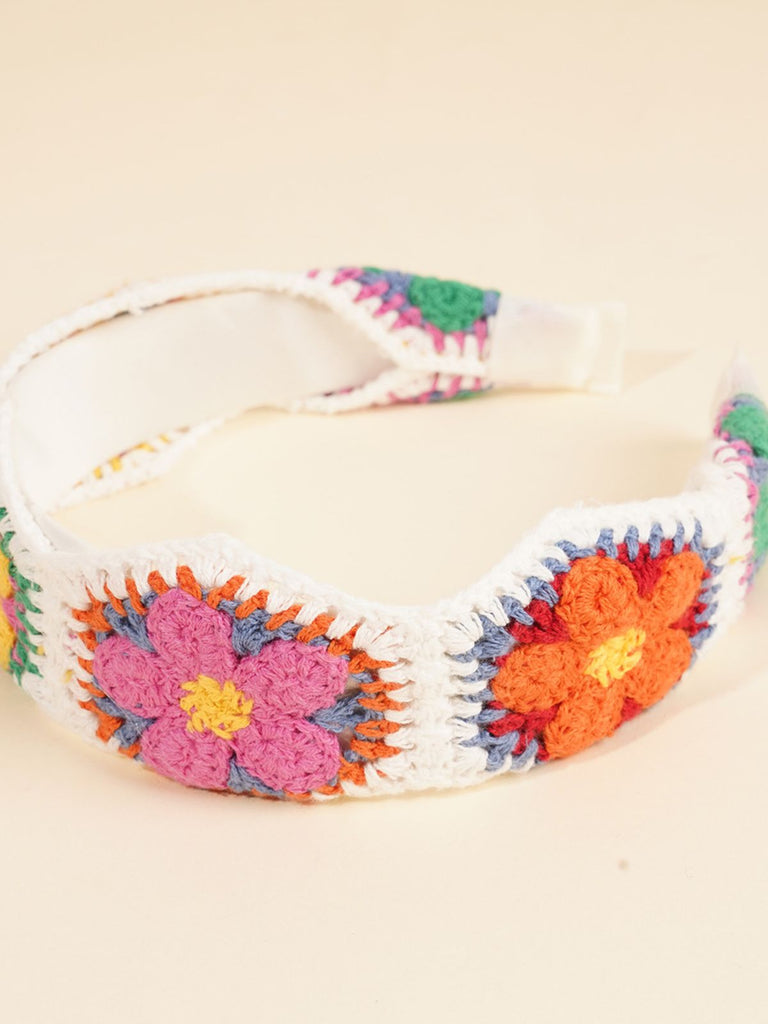 Bandeau Boho au Crochet à Fleurs 3
