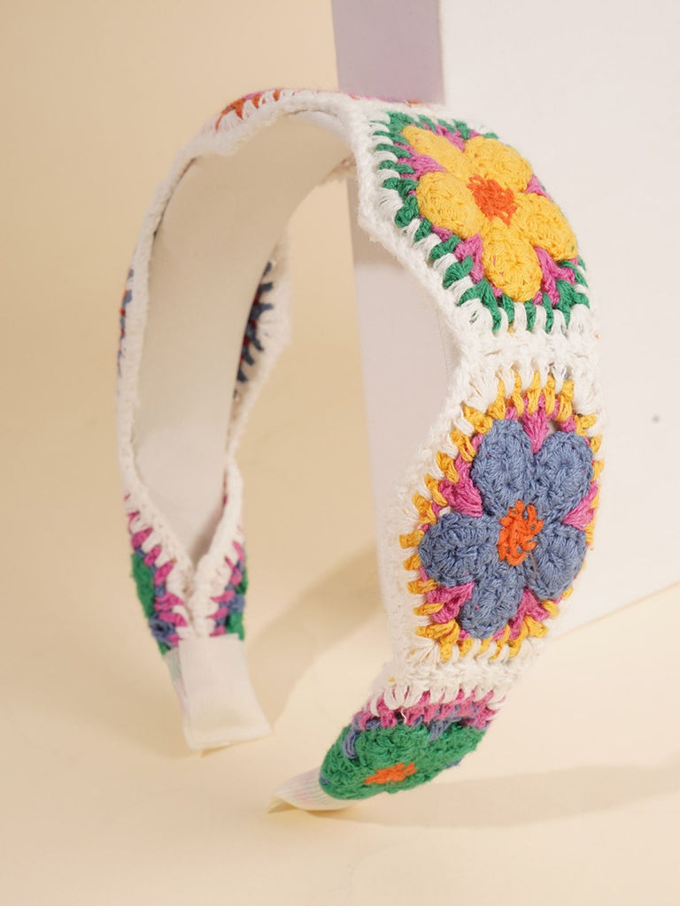 Bandeau Boho au Crochet à Fleurs 2