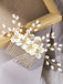 Accessoires pour Cheveux en Perles Blanches et Cristaux Floraux 6