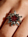 Accessoires Vintage Edelweiss Rhinestone Ring