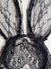 Accessoires Noir Halloween Dentelle Bunny Ears Veil Headband 2