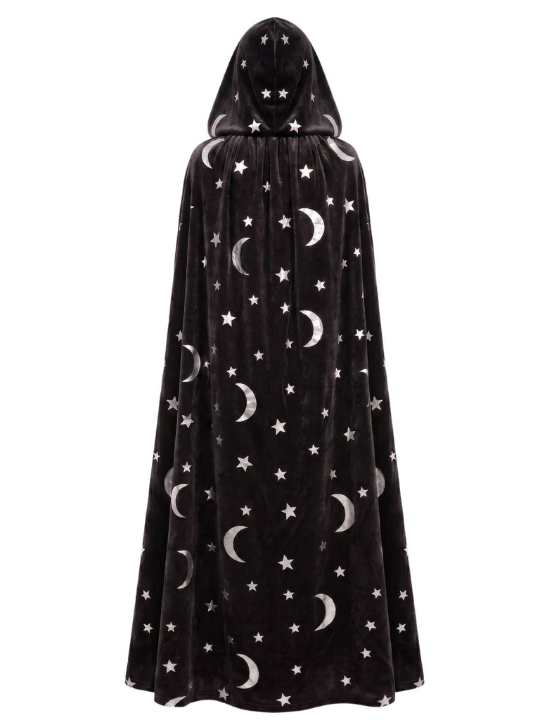 Cape Longue Halloween Étoile & Lune Années 1950