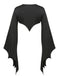 Cape Noir Noué- Halloween Chauve-Souris Années 1970 2