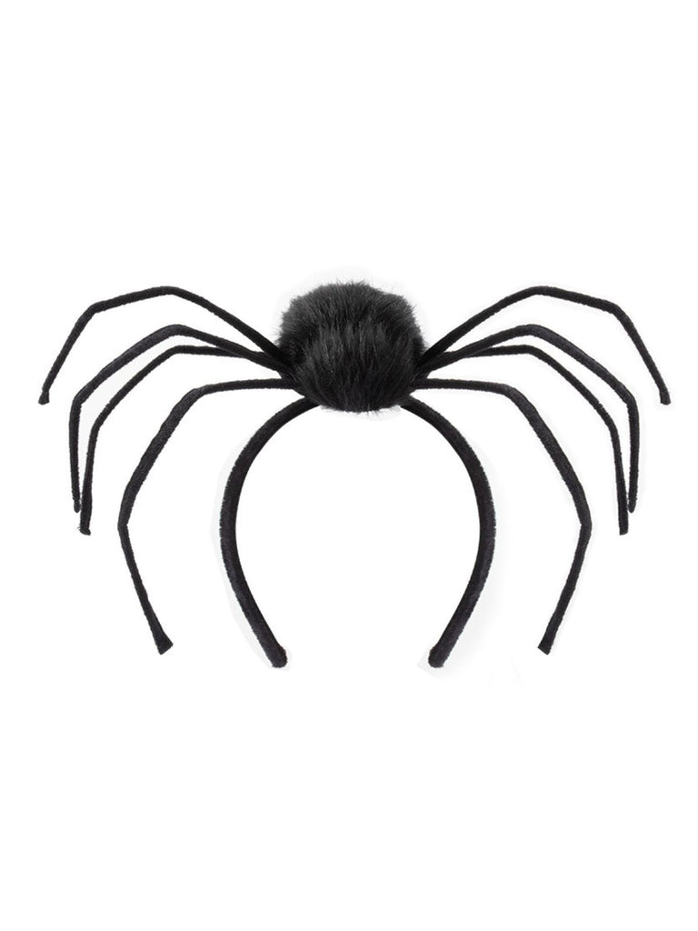 Serre-tête noir Halloween en forme d'araignée
